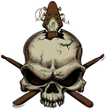 Skull Band Sticker