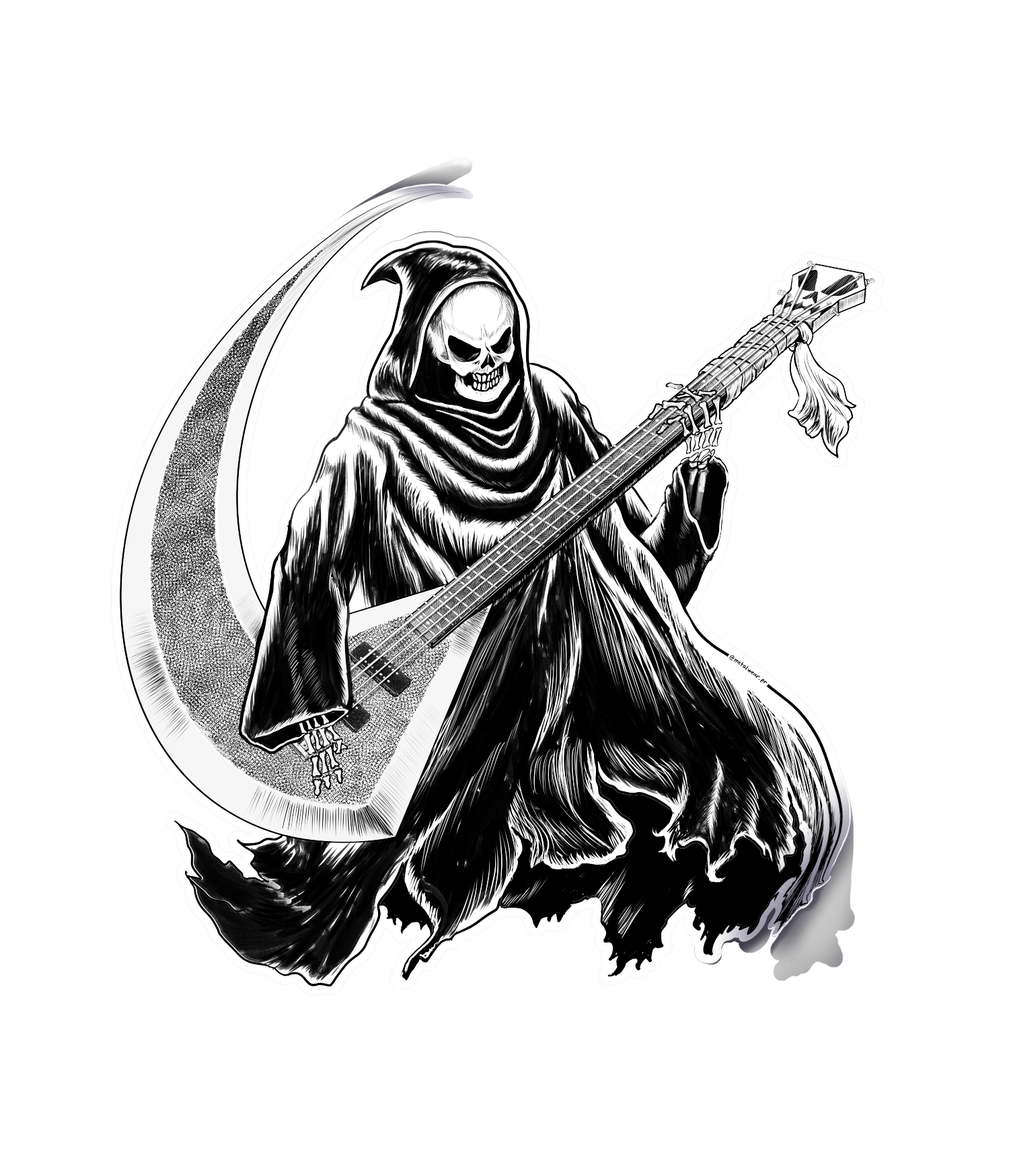 Shredding Death Sticker